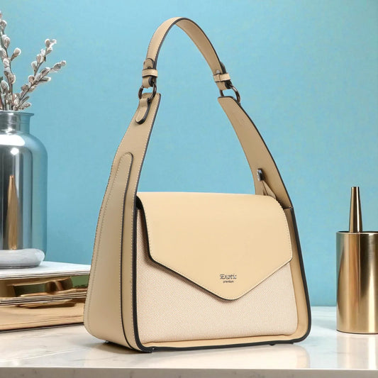 Exotic® Unique Design Textured Flap Closure Hand Bag - exoticstore