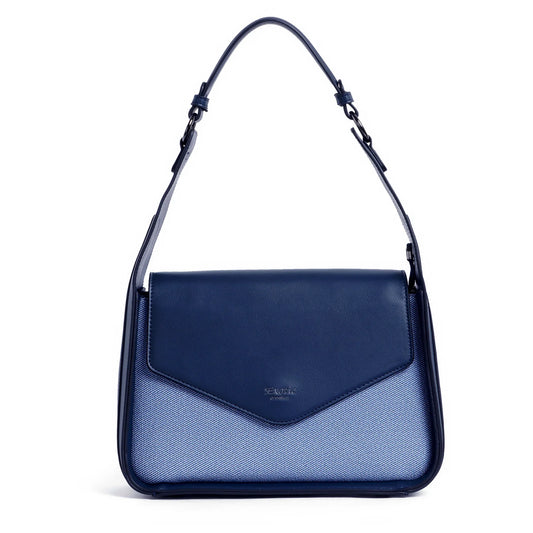 Exotic Textured Flap Closure Hand Bag.
