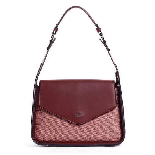 Exotic Textured Flap Closure Hand Bag.