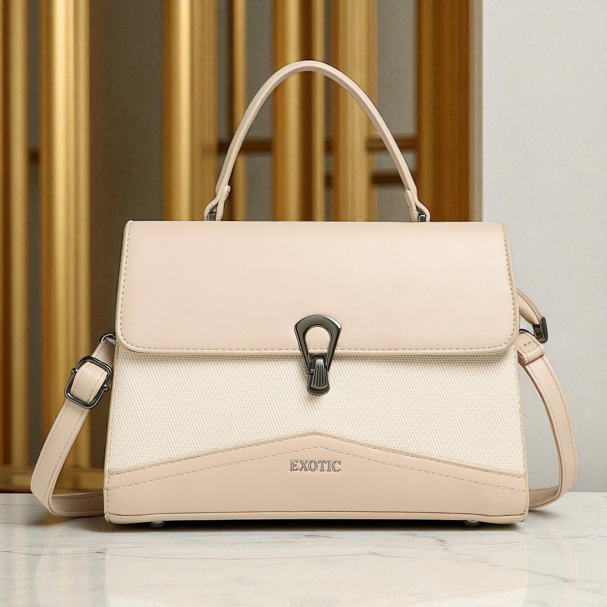 Hand Bag Beige