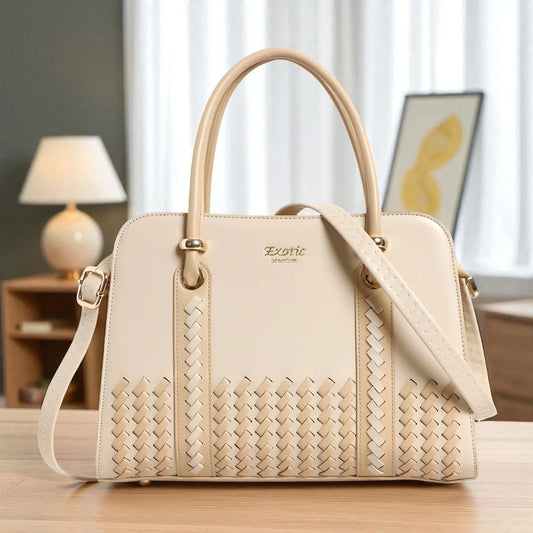 Exotic Woven Luxe Matte Elegance Tote & Handbag.
