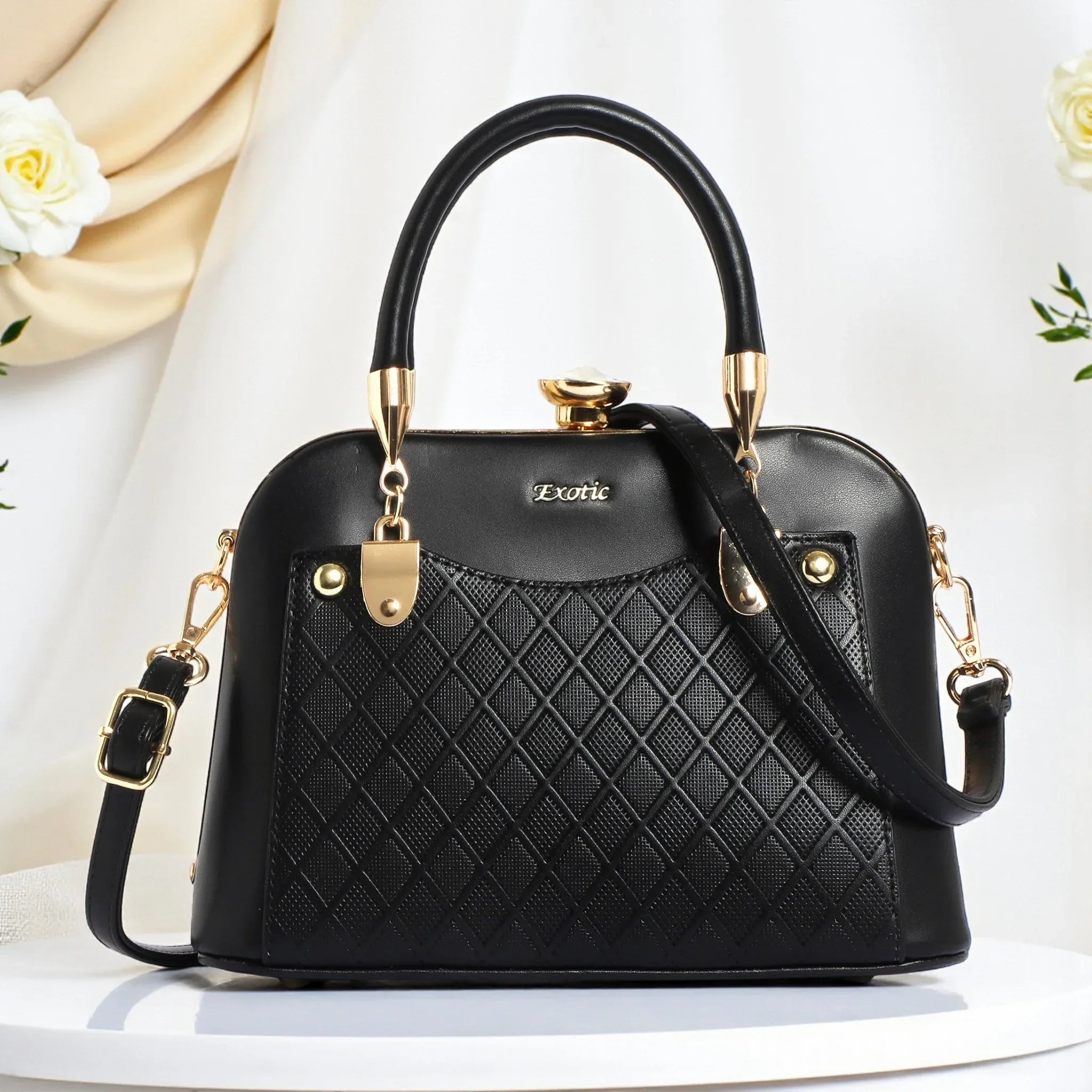 EXOTIC® Diamond Elegance Sling & Clutch | Luxury Party & Wedding Bag - exoticstore