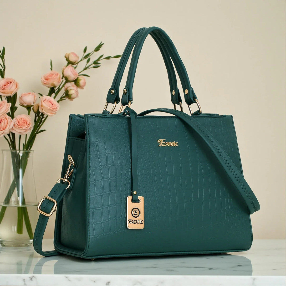 Exotic Studded hand bag.