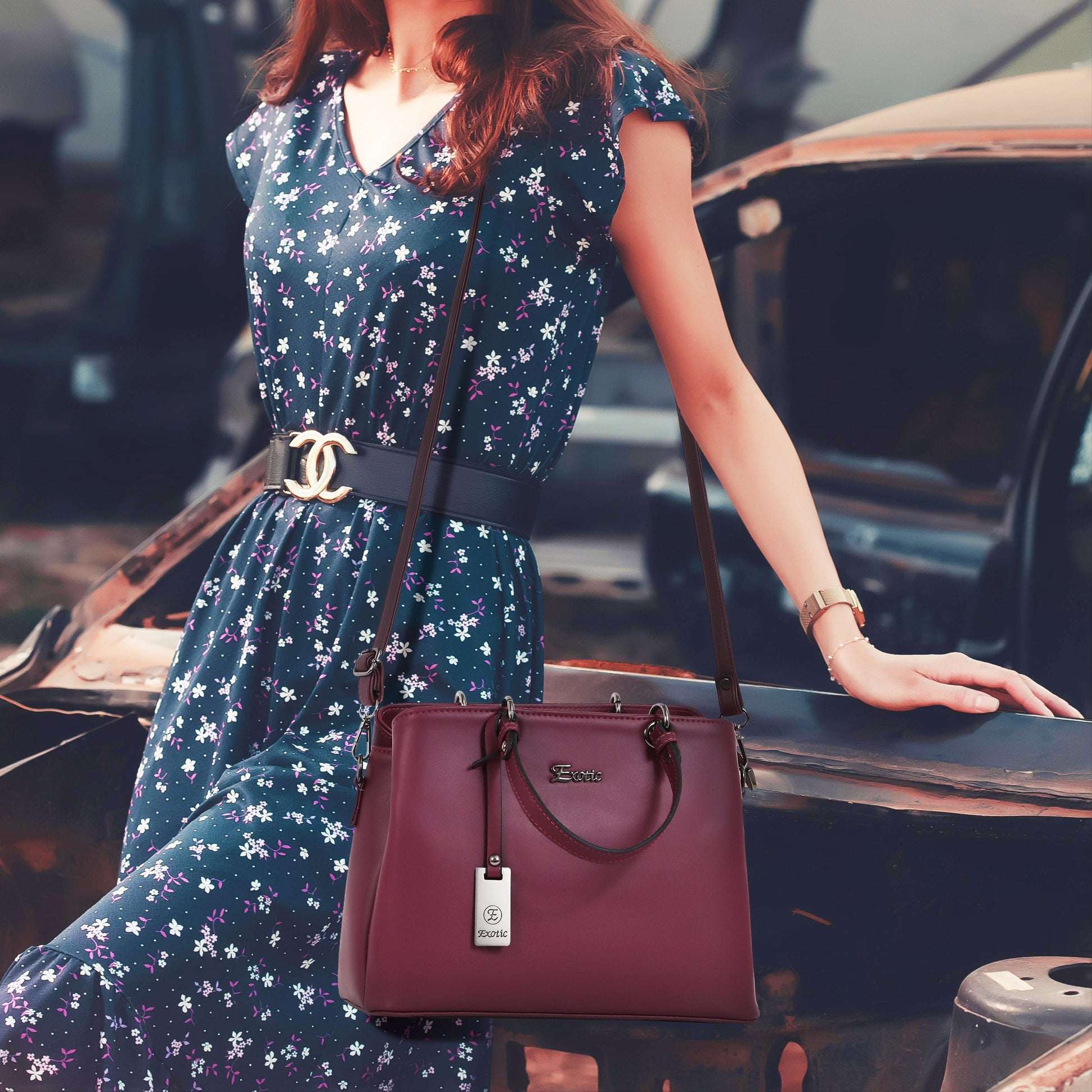 Handbag Maroon