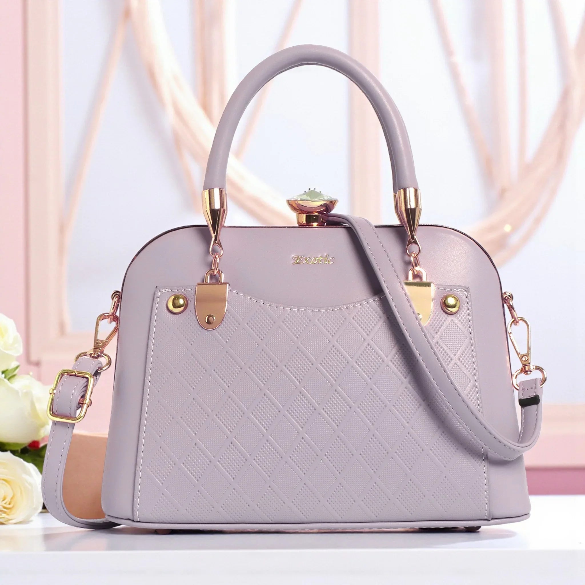 EXOTIC® Diamond Elegance Sling & Clutch | Luxury Party & Wedding Bag - exoticstore