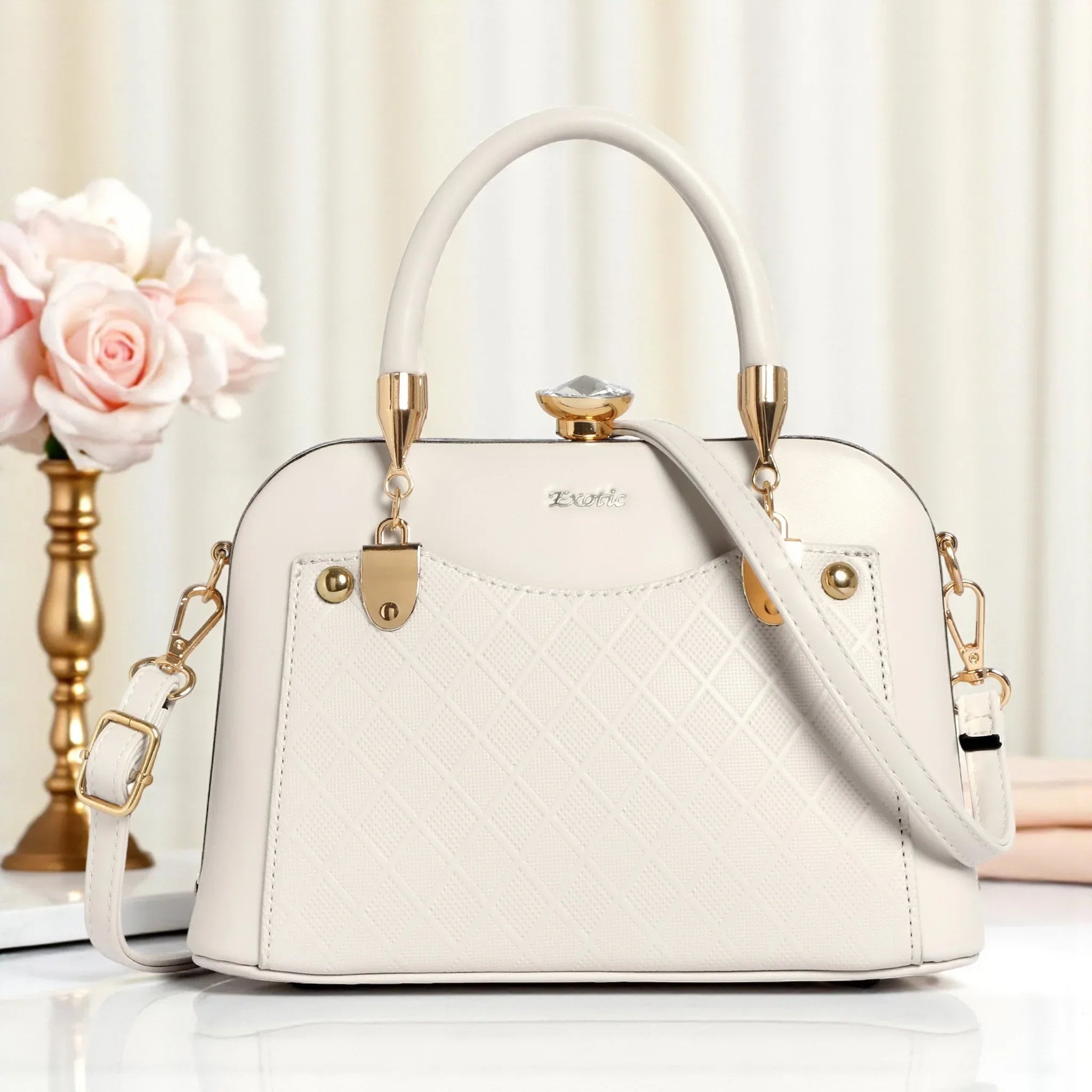 EXOTIC® Diamond Elegance Sling & Clutch | Luxury Party & Wedding Bag - exoticstore