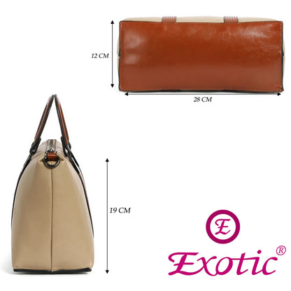 EXOTIC Solid Pattern Elegance Hand Bag - exoticstore