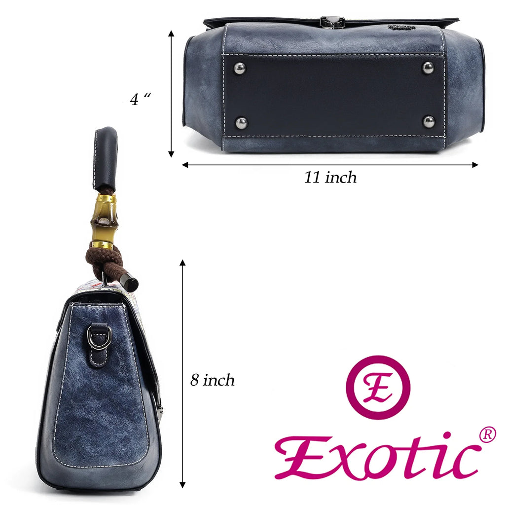 Exotic® Women's Satchel Vintage Retro Embroidery Sling Bag - exoticstore
