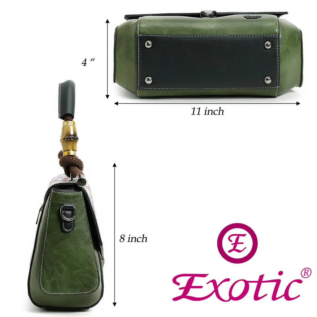 Exotic® Women's Satchel Vintage Retro Embroidery Sling Bag - exoticstore