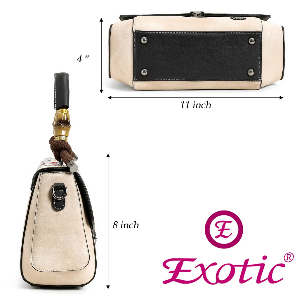 Exotic® Women's Satchel Vintage Retro Embroidery Sling Bag - exoticstore