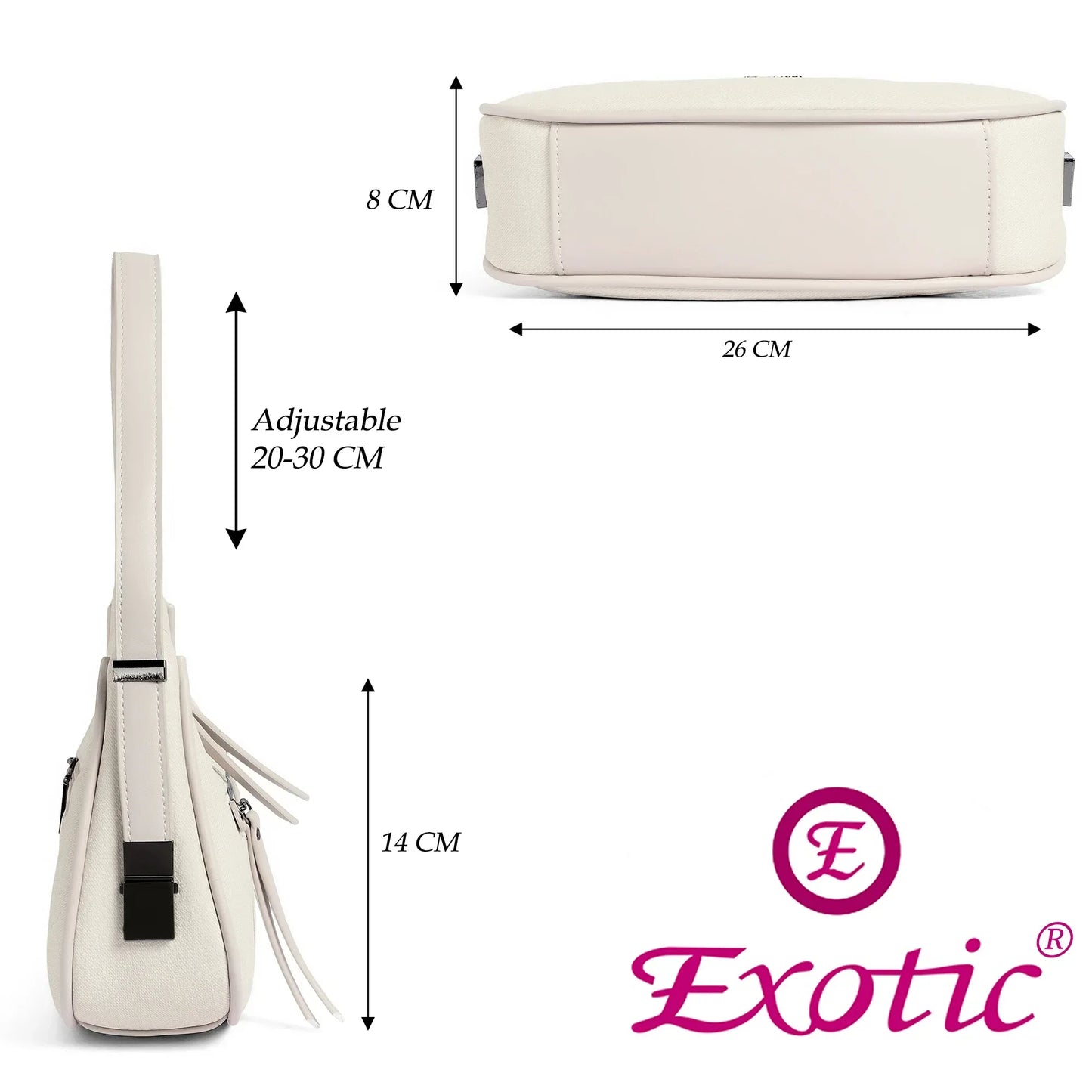 Crescent Baguette Bag - exoticstore
