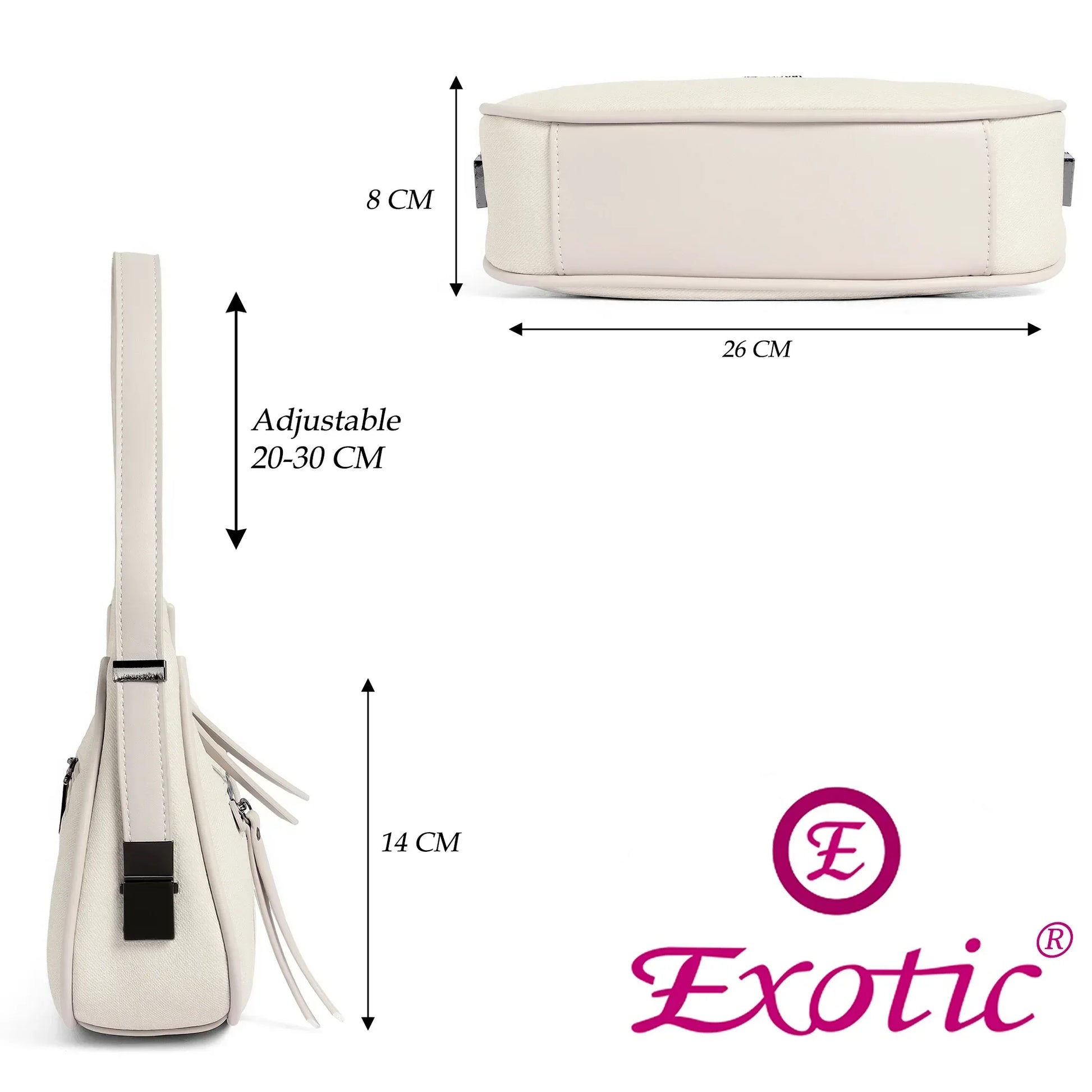 Crescent Baguette Bag - exoticstore