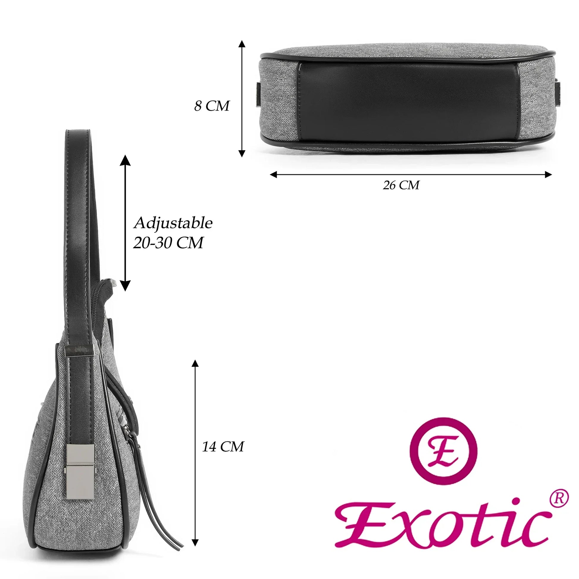 Crescent Baguette Bag - exoticstore