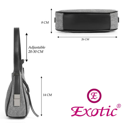 Crescent Baguette Bag - exoticstore