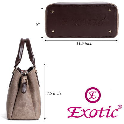 EXOTIC Three section Denim Design, Multipurpose handbag with Shoulder Strap