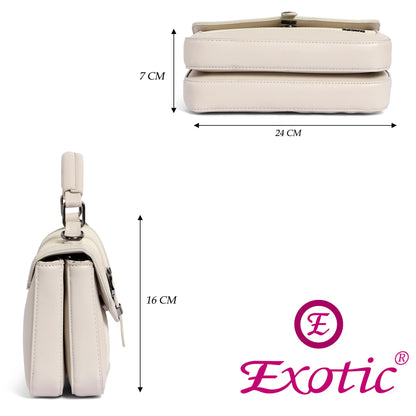 Exotic Denim Textured Cross Body & Handheld Bag