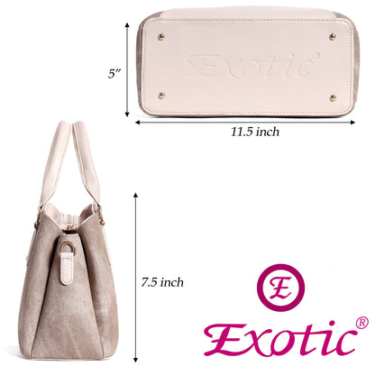 EXOTIC Three section Denim Design, Multipurpose handbag with Shoulder Strap