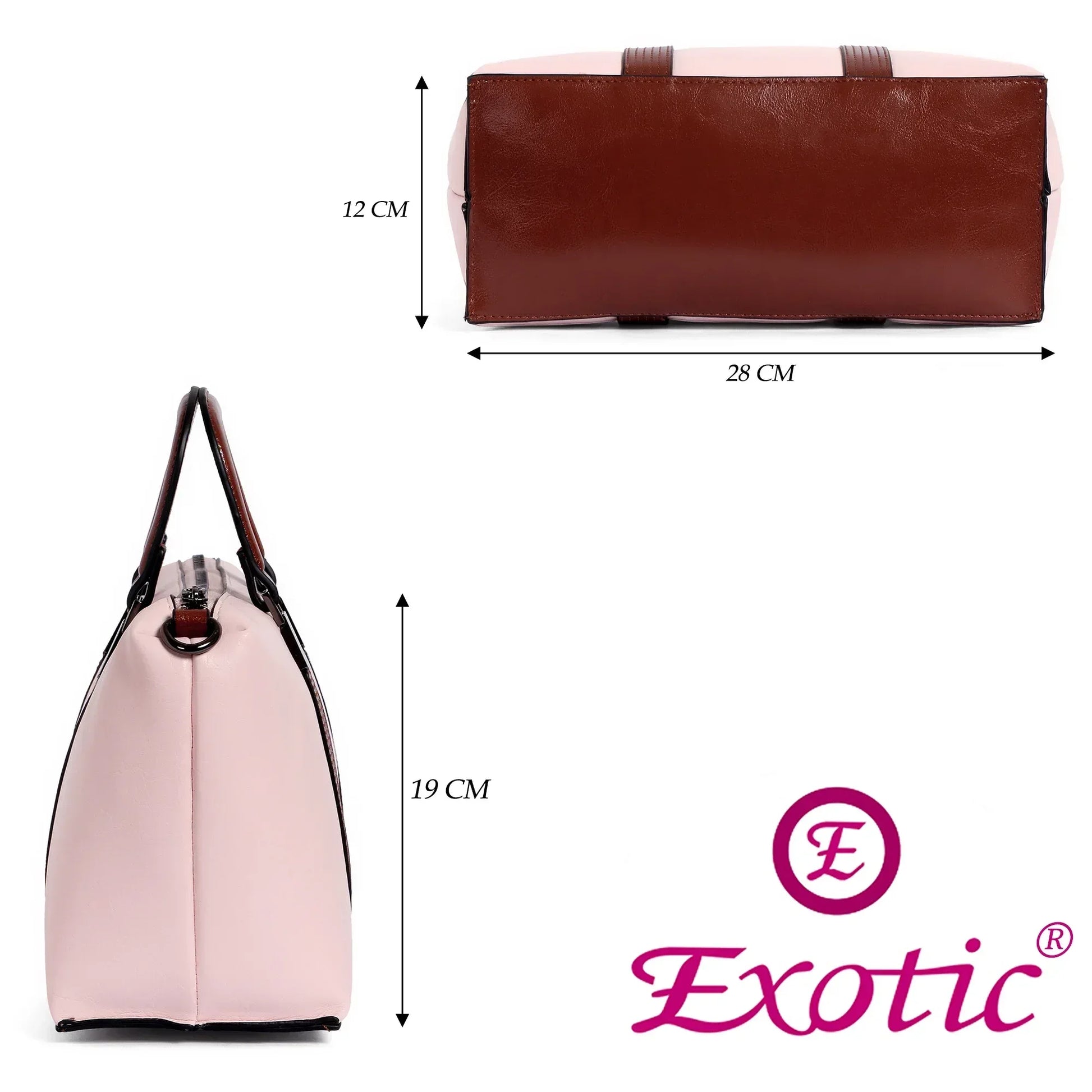 EXOTIC Solid Pattern Elegance Hand Bag - exoticstore