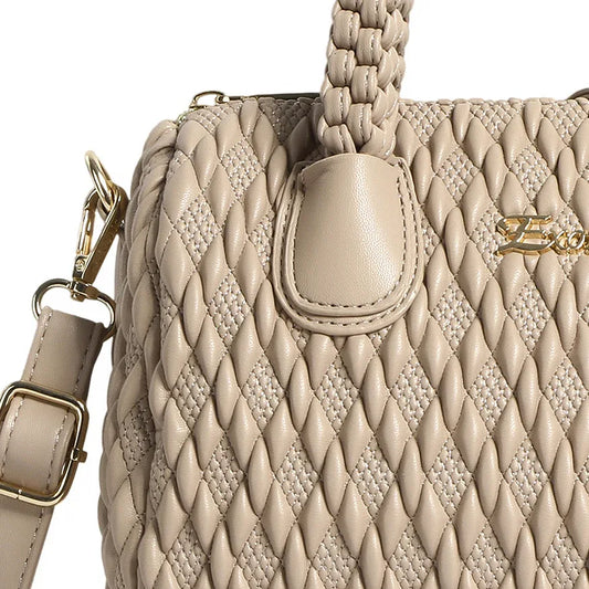 Exotic® Exquisite Braided Handle Handbag.
