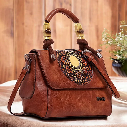 Exotic® Satchel Retro Embossed Sling Bag For Women - exoticstore