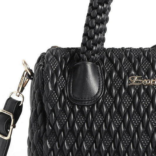 Exotic® Exquisite Braided Handle Handbag.