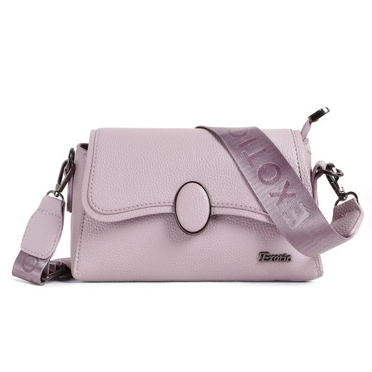 Exotic Unique Shape Texture Design Flap Sling Bag.