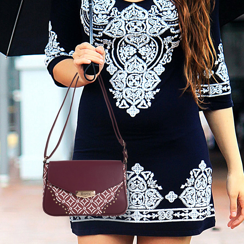 Sling bag Maroon