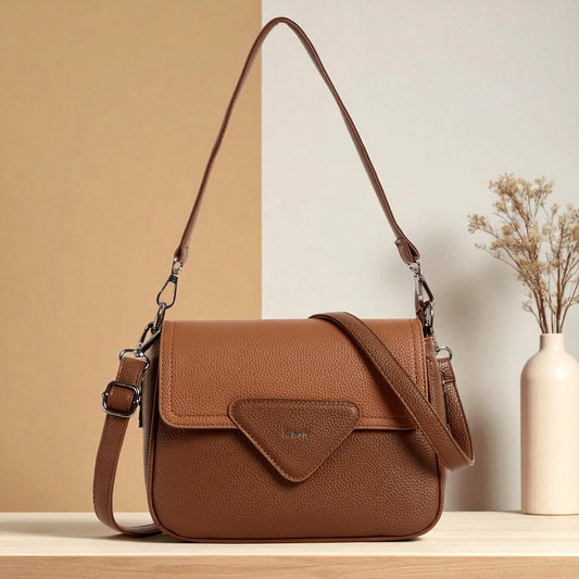 Exotic Textured Style Meets Sophistication Flap Sling Bag.
