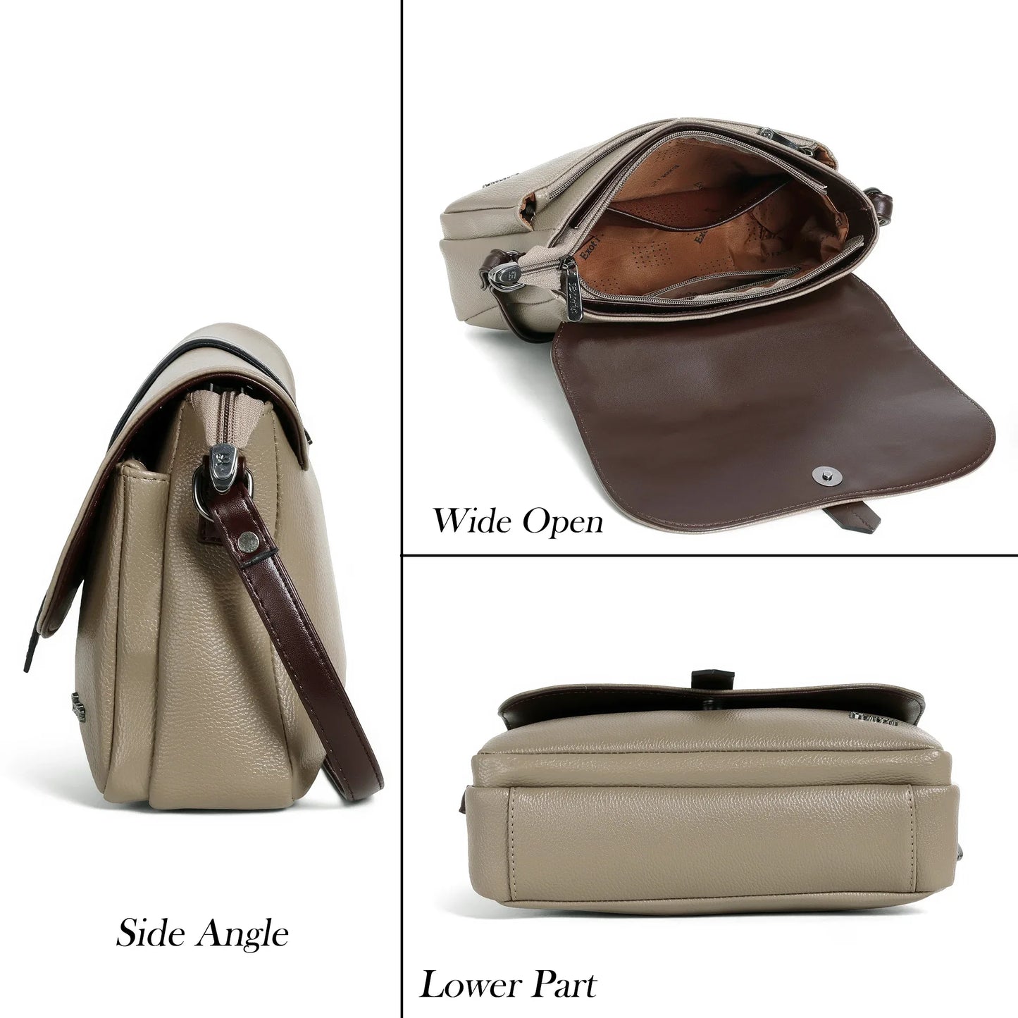 Exotic Two-Tone Crossbody Bag - exoticstore