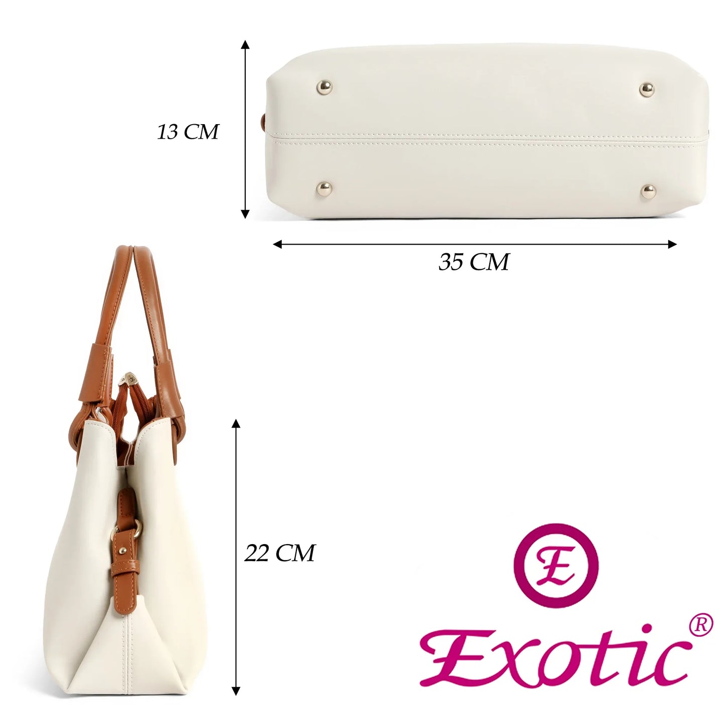 Exotic Premium Two-Tone Handbag - exoticstore