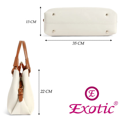 Exotic Premium Two-Tone Handbag - exoticstore