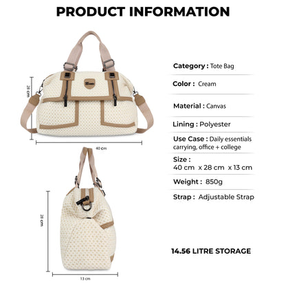 Exotic Premium Mesh Fabric Hand & Sling Bag with Multiple Compartments and Adjustable Strap