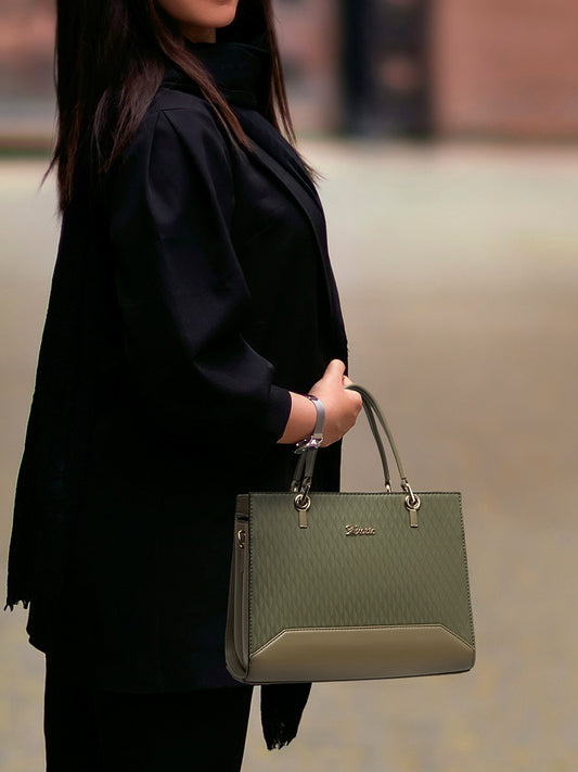 Exotic Elevate Your Stylish Premium Handbag (Olive)